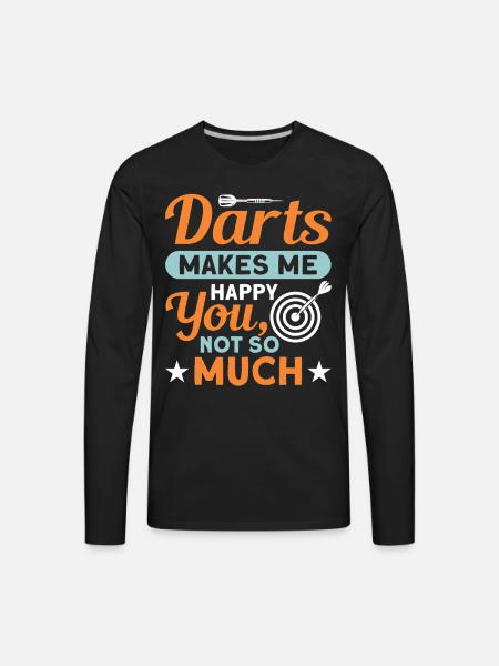 Darts Dart Player - Men's Premium Long Sleeve T-Shirt - black