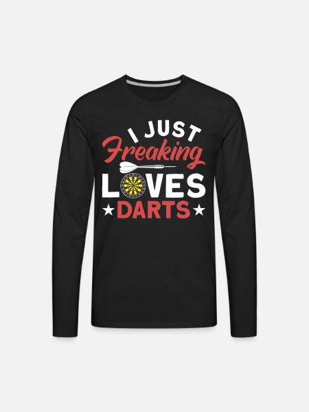 Darts Dart Player - Men's Premium Long Sleeve T-Shirt - black