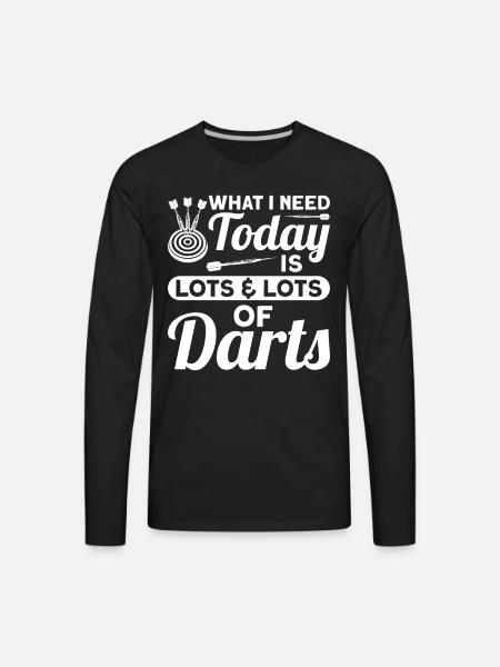 Darts Dart Player - Men's Premium Long Sleeve T-Shirt - black