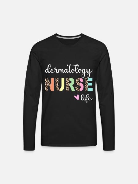 Dermatology Nurse life - Men's Premium Long Sleeve T-Shirt - black
