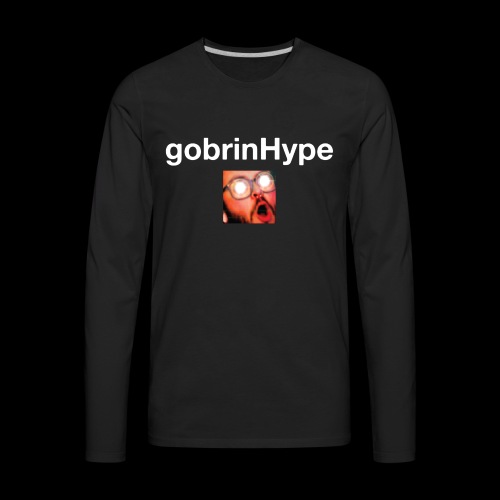 Gobrin Hype White - Men's Premium Long Sleeve T-Shirt
