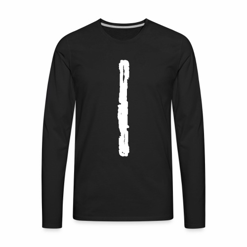 Elder Futhark Rune Isa - Letter I - Men's Premium Long Sleeve T-Shirt
