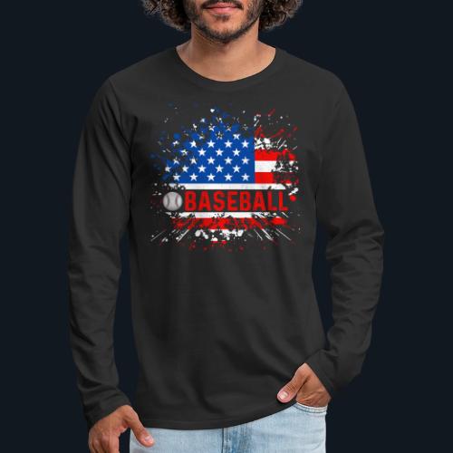 American Baseball - Men's Premium Long Sleeve T-Shirt