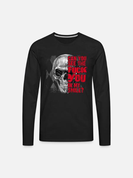 Fuck you statement - Men's Premium Long Sleeve T-Shirt - black