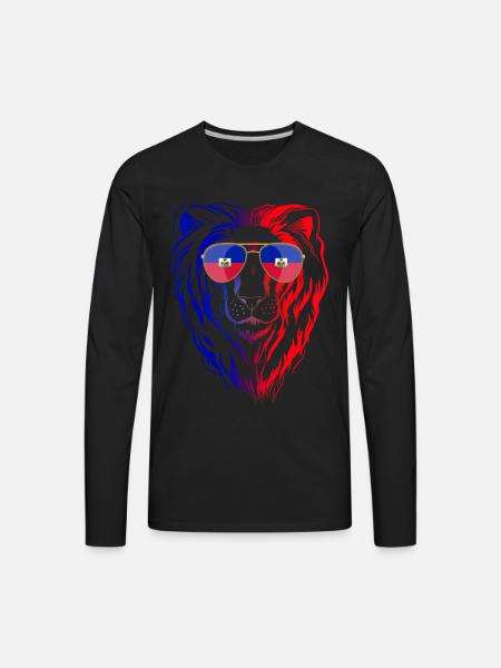 Haiti - Men's Premium Long Sleeve T-Shirt - black