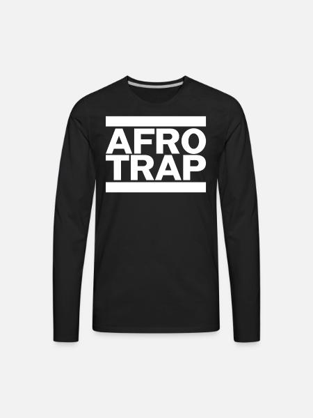 Afro Trap - Men's Premium Long Sleeve T-Shirt - black