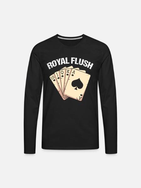 Spades Card Game Player - Men's Premium Long Sleeve T-Shirt - black