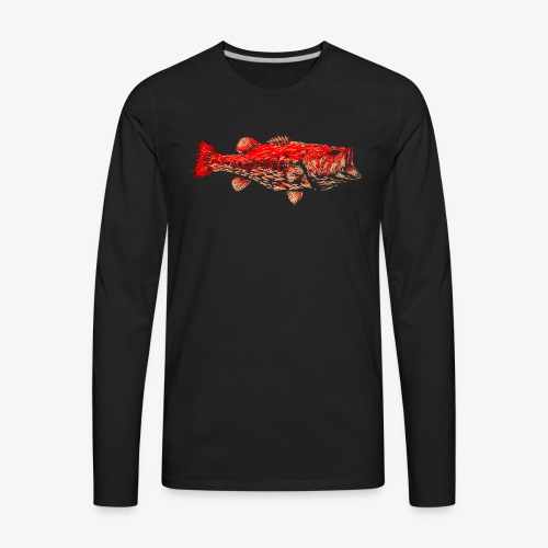 FIRE BASS - Men's Premium Long Sleeve T-Shirt
