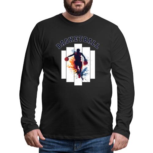 Basketball Never Stops - Men's Premium Long Sleeve T-Shirt