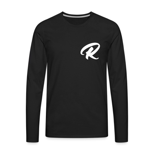 Revival Youth White R Logo - Men's Premium Long Sleeve T-Shirt