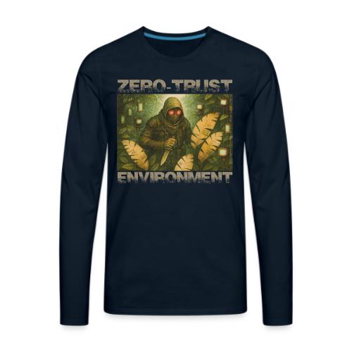 ZERO-TRUST (light lettering) - Men's Premium Long Sleeve T-Shirt