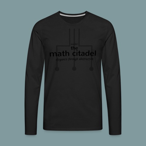 Abstract Math Citadel - Men's Premium Long Sleeve T-Shirt