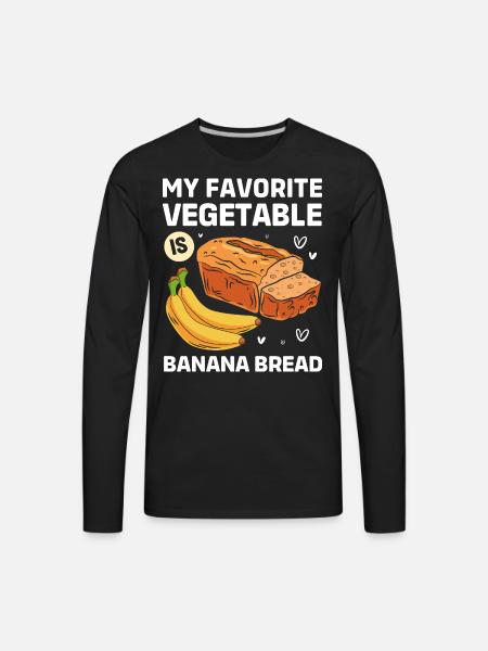 Bread Baking Banana Bread - Men's Premium Long Sleeve T-Shirt - black