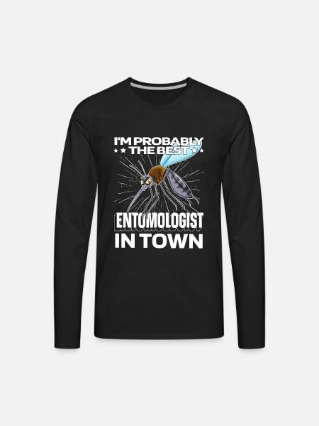 Entomology Entomologist Mosquito - Men's Premium Long Sleeve T-Shirt - black