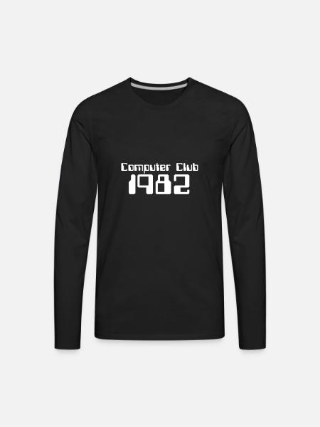 Computer Club 1982 - Men's Premium Long Sleeve T-Shirt - black
