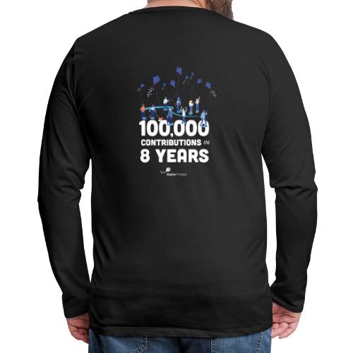 Zephyr 100,000 Contributions - Men's Premium Long Sleeve T-Shirt
