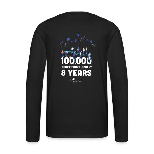Zephyr 100,000 Contributions - Men's Premium Long Sleeve T-Shirt