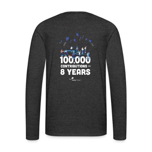 Zephyr 100,000 Contributions - Men's Premium Long Sleeve T-Shirt