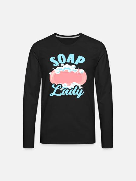 Soap Making Soap Lady - Men's Premium Long Sleeve T-Shirt - black