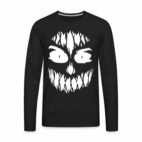 Creepy Halloween Scary Monster Face Gift Ideas - Men's Premium Long Sleeve T-Shirt