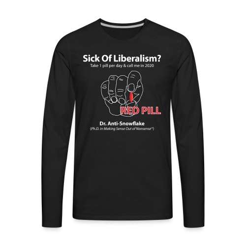 RedPill tshirt black tees - Men's Premium Long Sleeve T-Shirt