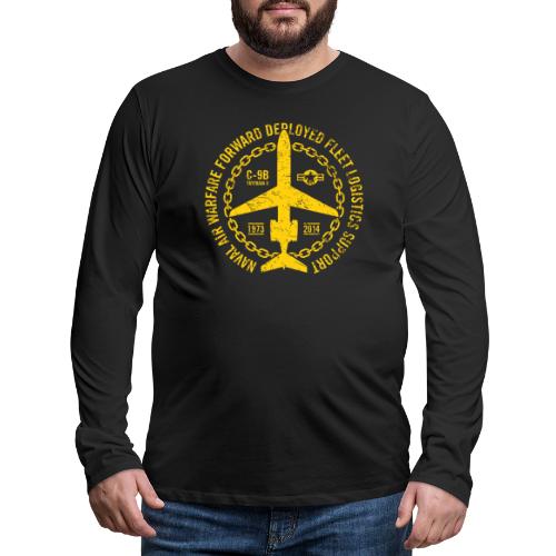 Vintage C-9B Skytrain II Fleet Logistics Aircraft - Men's Premium Long Sleeve T-Shirt