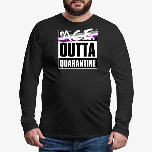 Ace Outta Quarantine - Asexual Pride - Men's Premium Long Sleeve T-Shirt
