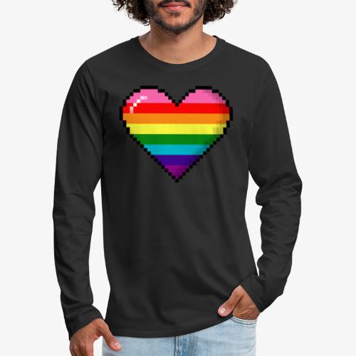 Gilbert Baker Original LGBTQ Gay Rainbow Pride 8- - Men's Premium Long Sleeve T-Shirt