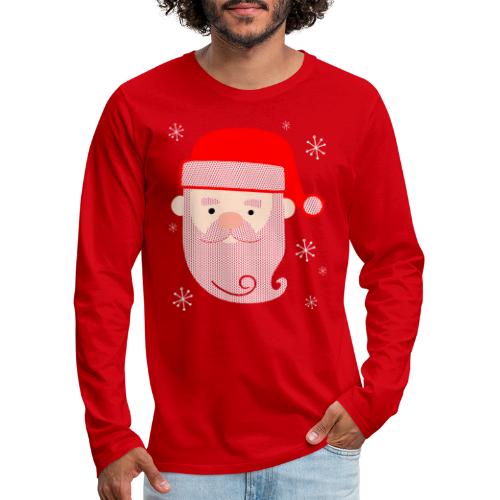 Santa Claus Texture - Men's Premium Long Sleeve T-Shirt