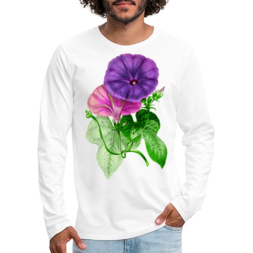 Vintage Mallow flower - Men's Premium Long Sleeve T-Shirt