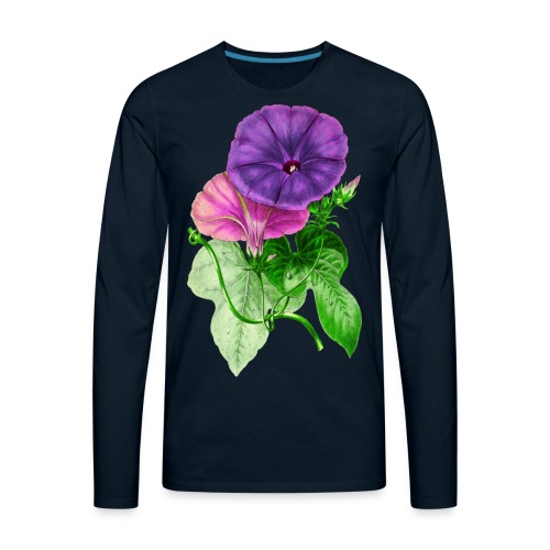 Vintage Mallow flower - Men's Premium Long Sleeve T-Shirt