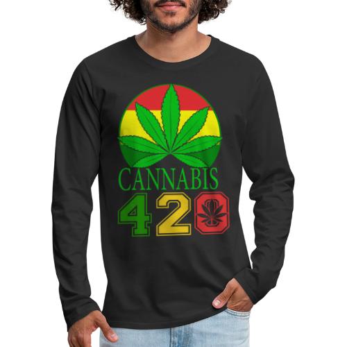 Teasing 420 Smokers Dream Weed Marijuana Design - Men's Premium Long Sleeve T-Shirt