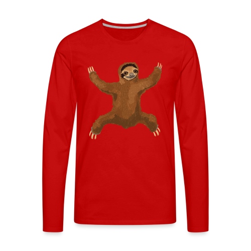 Sloth Love Hug - Men's Premium Long Sleeve T-Shirt