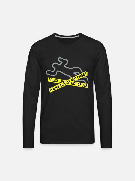 csi - Men's Premium Long Sleeve T-Shirt - black
