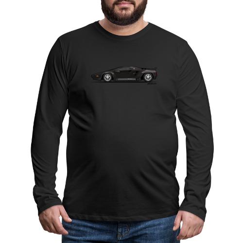 Vector W8 Twin Turbo Blac - Men's Premium Long Sleeve T-Shirt