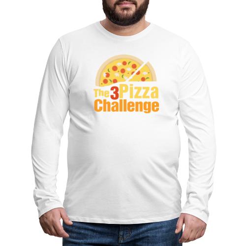 The 3 Pizza Challenge | Indiana Dunes - Men's Premium Long Sleeve T-Shirt
