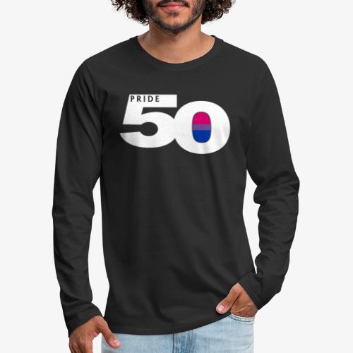 50 Pride Bisexual Pride Flag - Men's Premium Long Sleeve T-Shirt