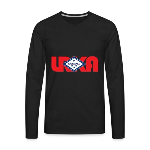arkansas flag LRKA NON-DISTRESSED - Men's Premium Long Sleeve T-Shirt