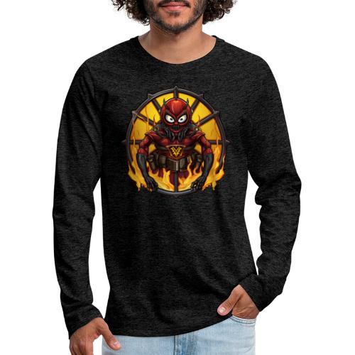 Firefighter spider - Men's Premium Long Sleeve T-Shirt