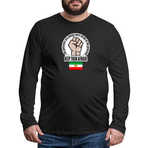Iran - Clothes and items in support for the people - Men's Premium Long Sleeve T-Shirt