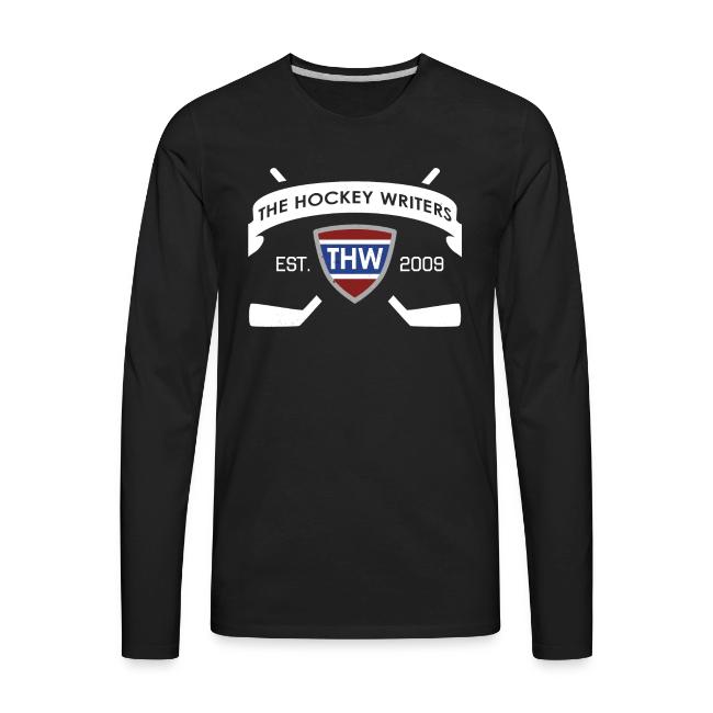 The Hockey Writers Est. 2009 Banner Logo - white