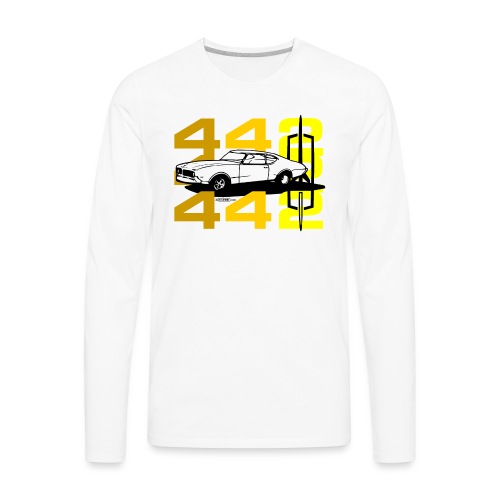 auto_oldsmobile_442_002a - Men's Premium Long Sleeve T-Shirt