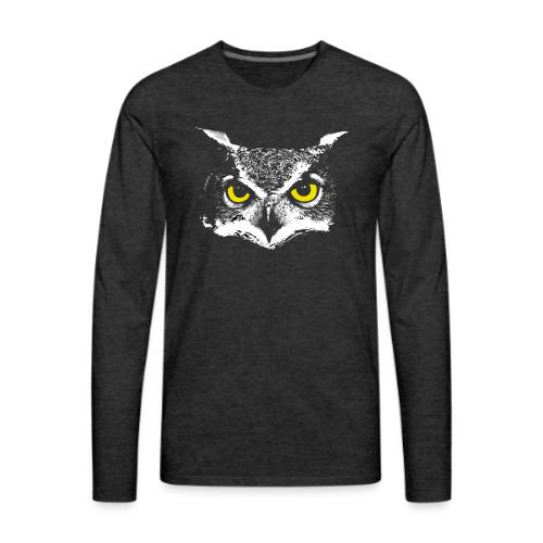 Owl Head - Men's Premium Long Sleeve T-Shirt