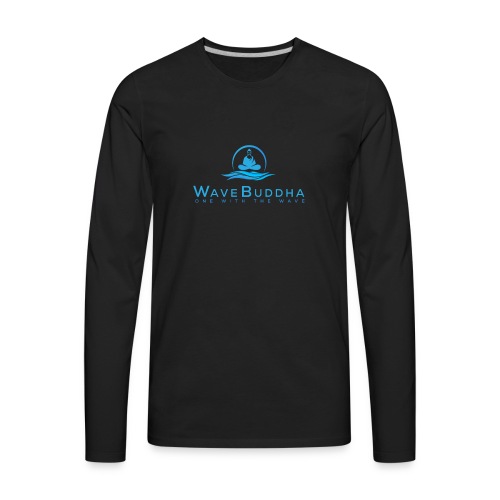 WaveBuddha Main Logo - Men's Premium Long Sleeve T-Shirt