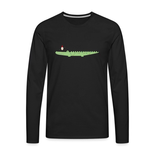 Croc & Egg Christmas - Men's Premium Long Sleeve T-Shirt
