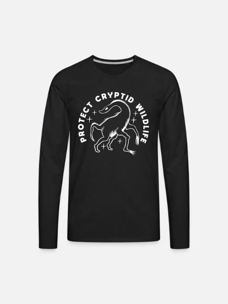 Protect Cryptid Wildlife - Men's Premium Long Sleeve T-Shirt - black