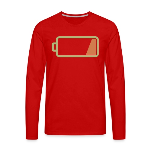 Silicon Valley - Low Battery - Men's Premium Long Sleeve T-Shirt