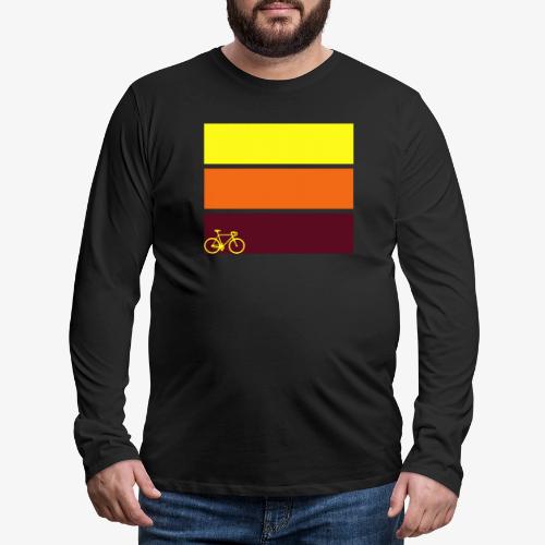 tricolor with bicycle - Men's Premium Long Sleeve T-Shirt