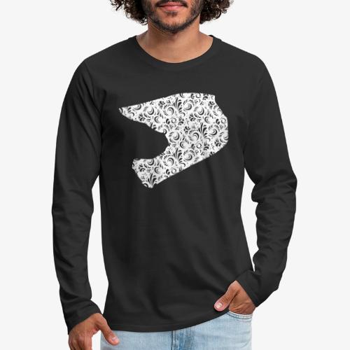 Floral Helmet - Men's Premium Long Sleeve T-Shirt