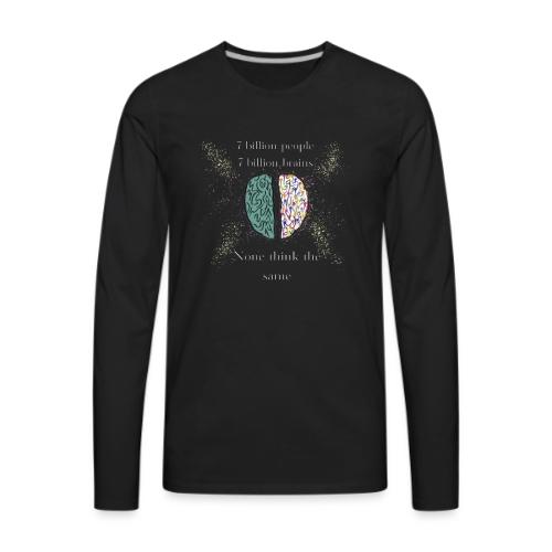 People brains - Men's Premium Long Sleeve T-Shirt